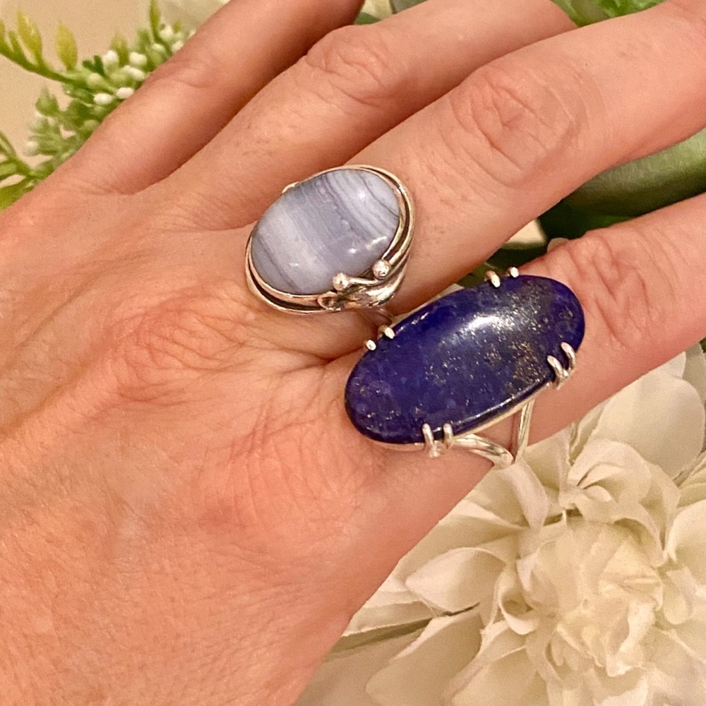 NWOT Artisan Lapis Lazuli Crystal Ring - Picture 11 of 16